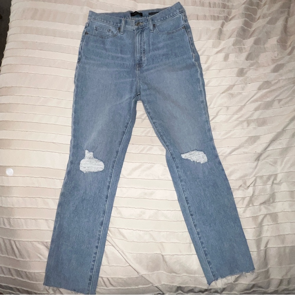 Classic Blue Distressed Women's Jeans
